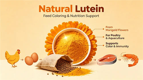 Lutein natirèl yo itilize nan manje bèt yo